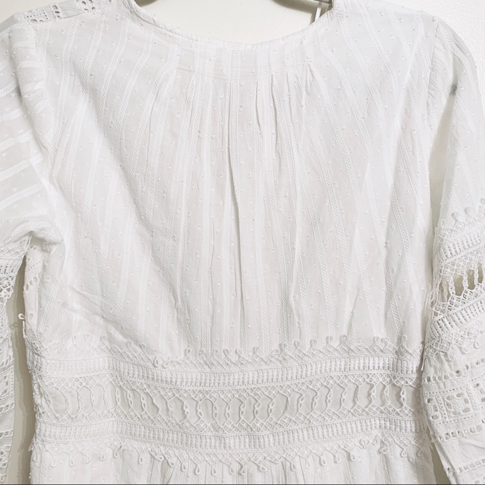 Anthropologie NWT Ebba Eyelet Midi Dress - Picture 8 of 8